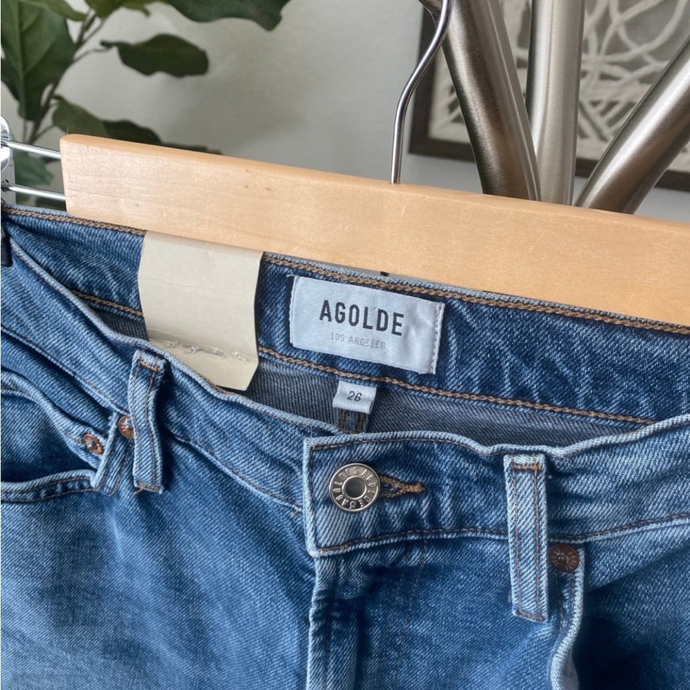 AGOLDE | Women’s Organic Cotton | Valen Vintage High-Rise Slim Bootcut Jeans - Picture 3 of 6